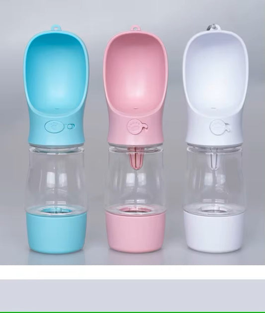Portable Dog/Cat Food and Water Bottle - Leak Proof & Travel Friendly